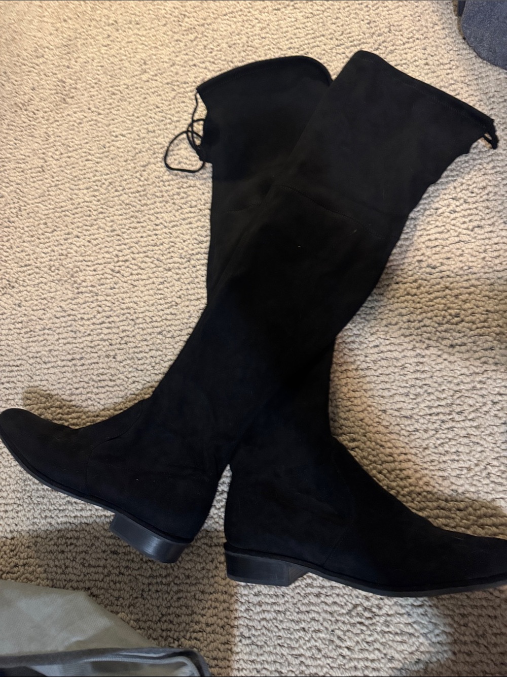 Marc Fisher Black Suede Over-the-Knee Boots